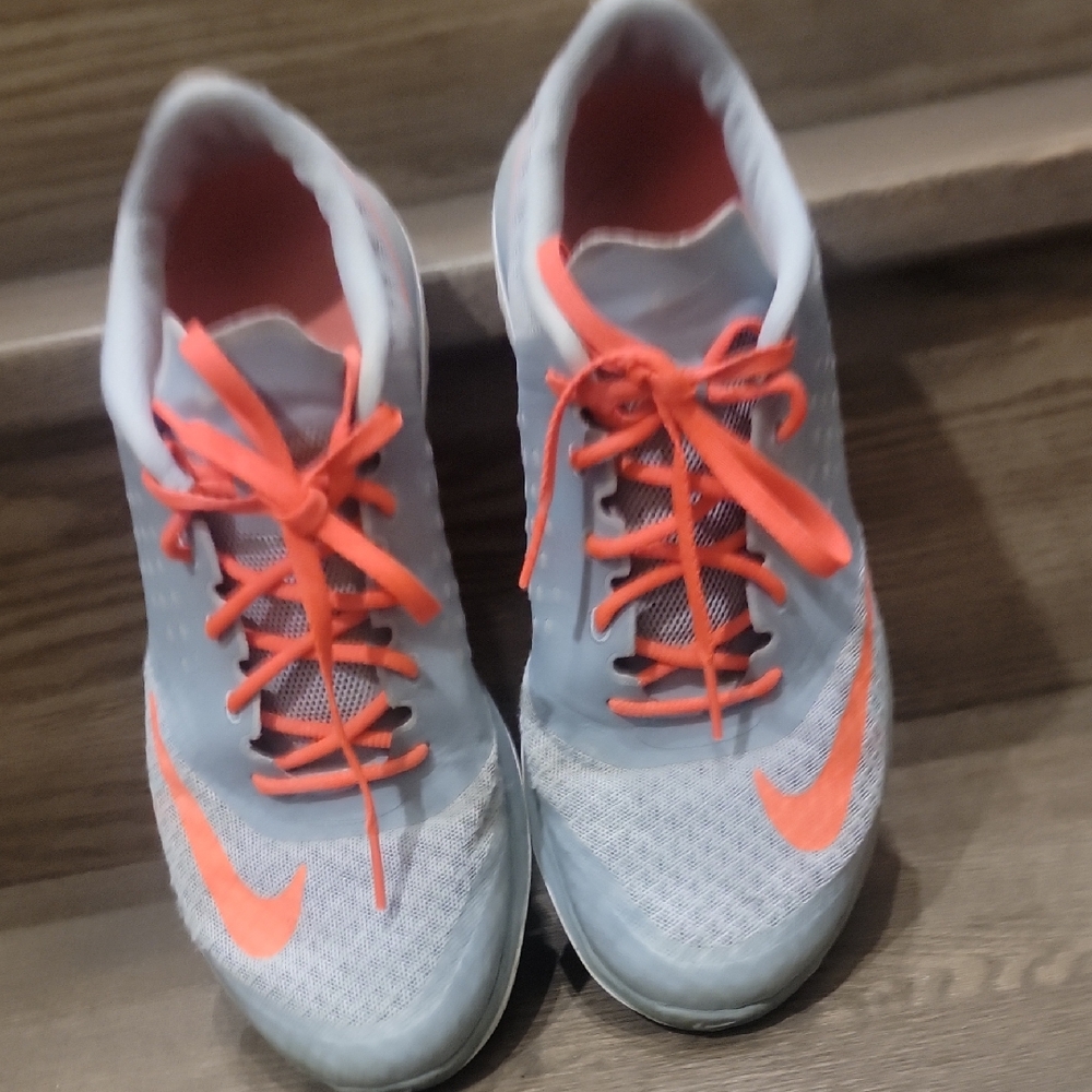 Nike Sky Blue and Coral Sneakers